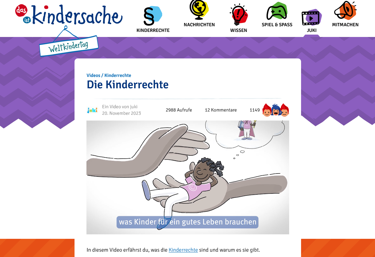 Kinderrechte: Videovorschau