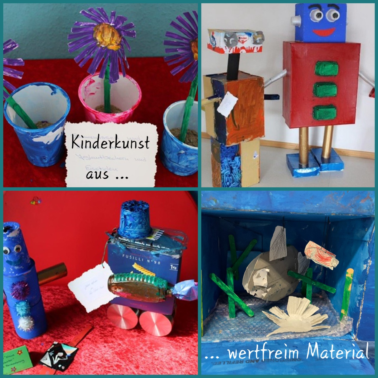 Upcycling-Kunstwerke aus Müll